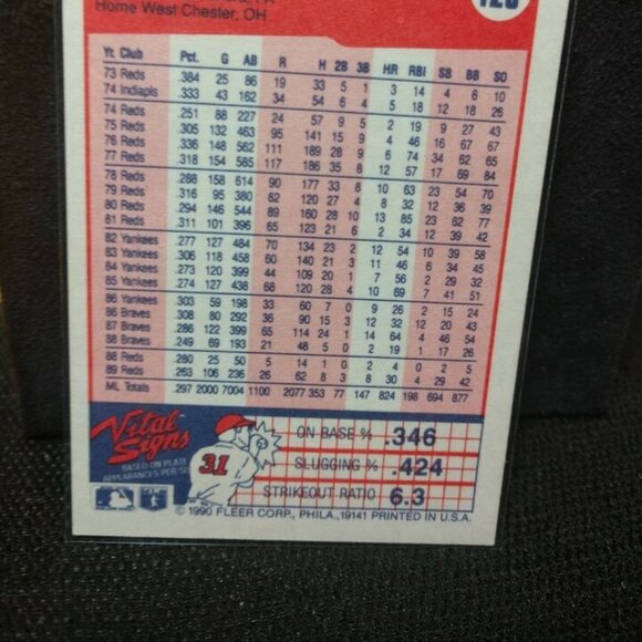 1990 Fleer Ken Griffey Cincinnati Reds #420 Baseball Card. HOF GQ - Picture 5 of 8